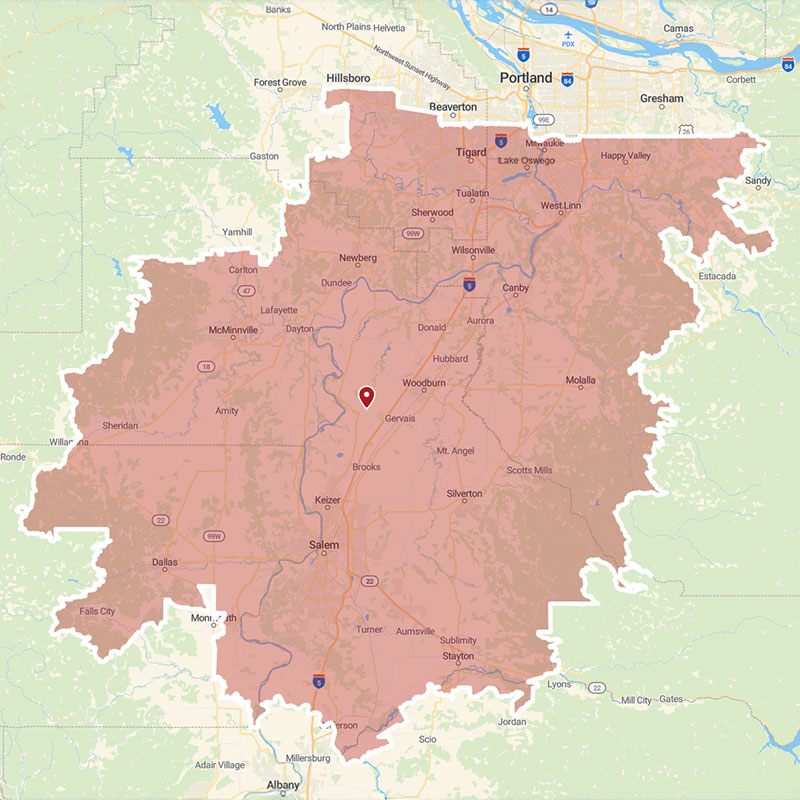 Areas Serviced by Corporate Cleaning Group in Salem, OR